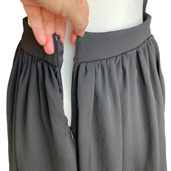 Mystic fit and flare black dress backless skater mini - Sz M - Picture 11 of 11